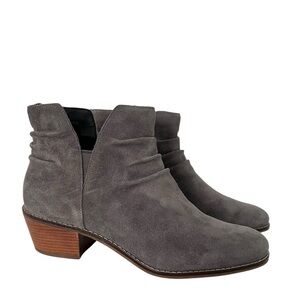 Cole Haan Alayna Gray Suede Slouchy Booties size 8.5